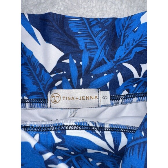 Tina + Jenna Skort Womens Size S Blue Tropical Tennis Golf Pickleball - Picture 2 of 6